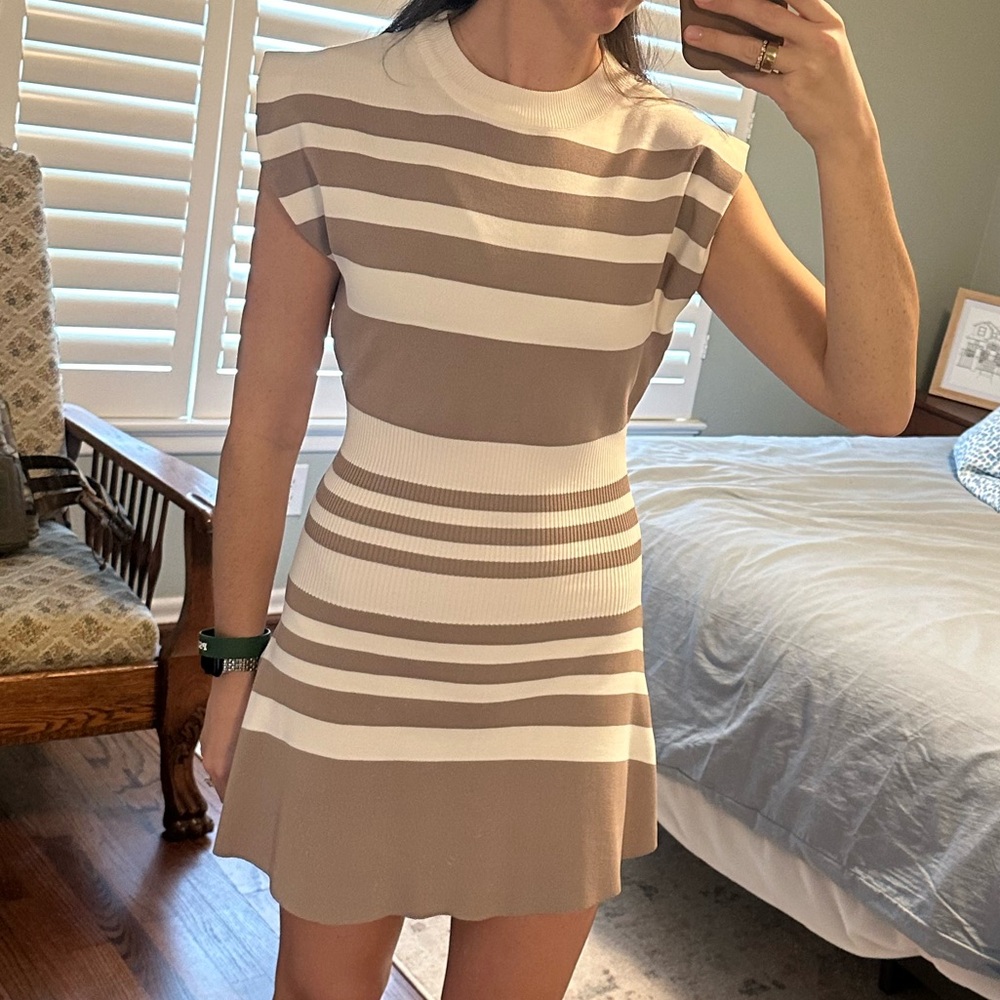 Deluc ribbed dress